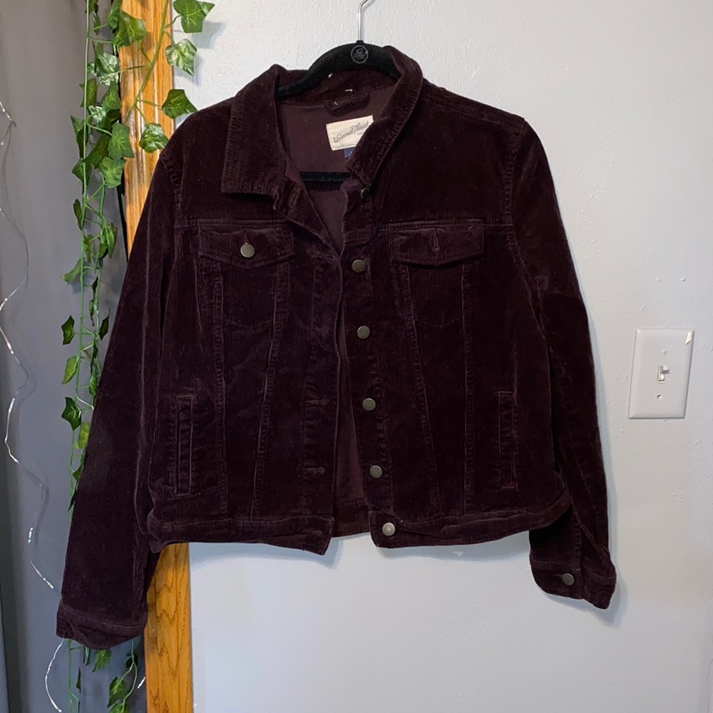 ‼️VINTAGE PURPLE CORDUROY JACKET‼️LIKE NEW